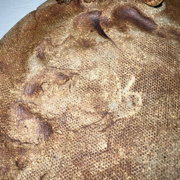 Vintage Signed Sand Dollar Wall Plaque Cast Stone Cement Signed JS Hand Made - Picture 8 of 8